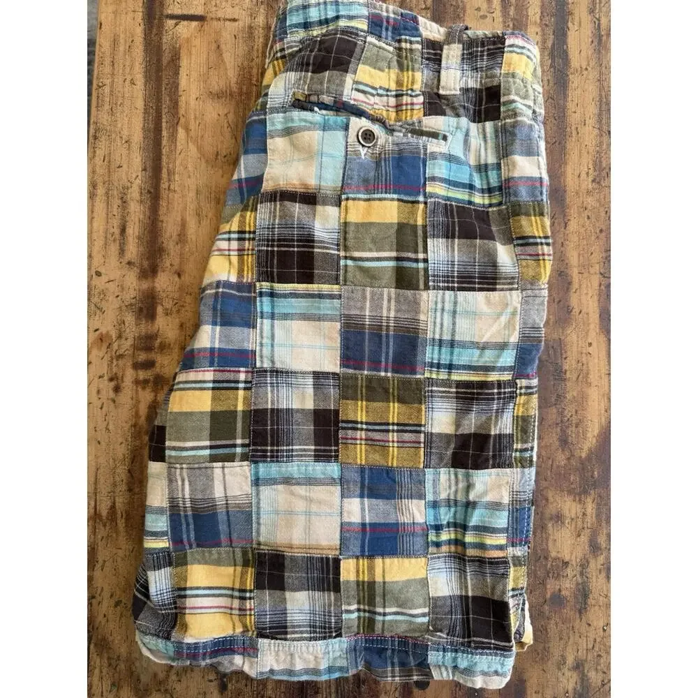 Islander Mens Patchwork Cargo‎ Shorts Size 36 Inseam 10” Summer